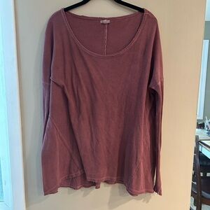 Ecote Pink Relaxed LS Thermal Size M